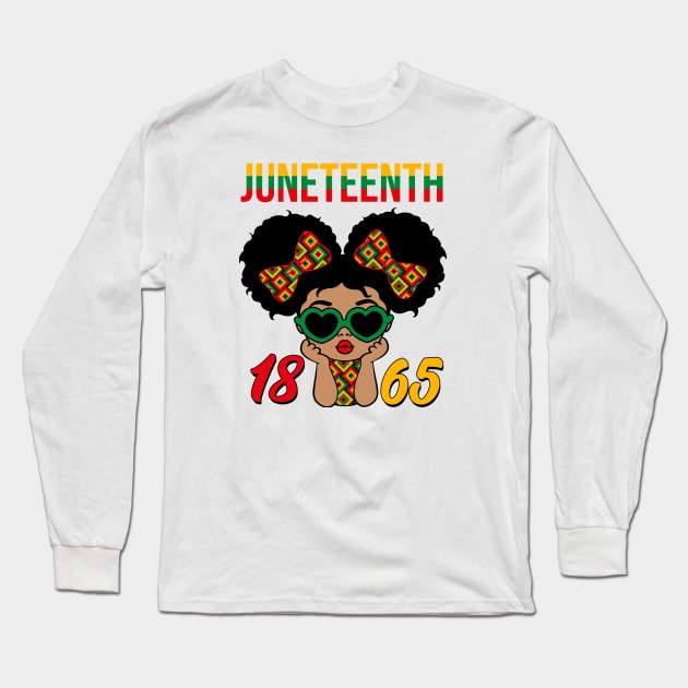 1865 Juneteenth, Black History, Freedom Long Sleeve T-Shirt by UrbanLifeApparel